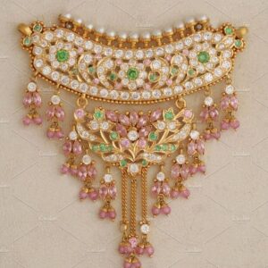 Rajasthani silver 92%, gold polish aad